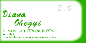 diana ohegyi business card